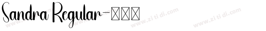 Sandra Regular字体转换